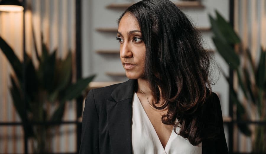 Professional in a black blazer